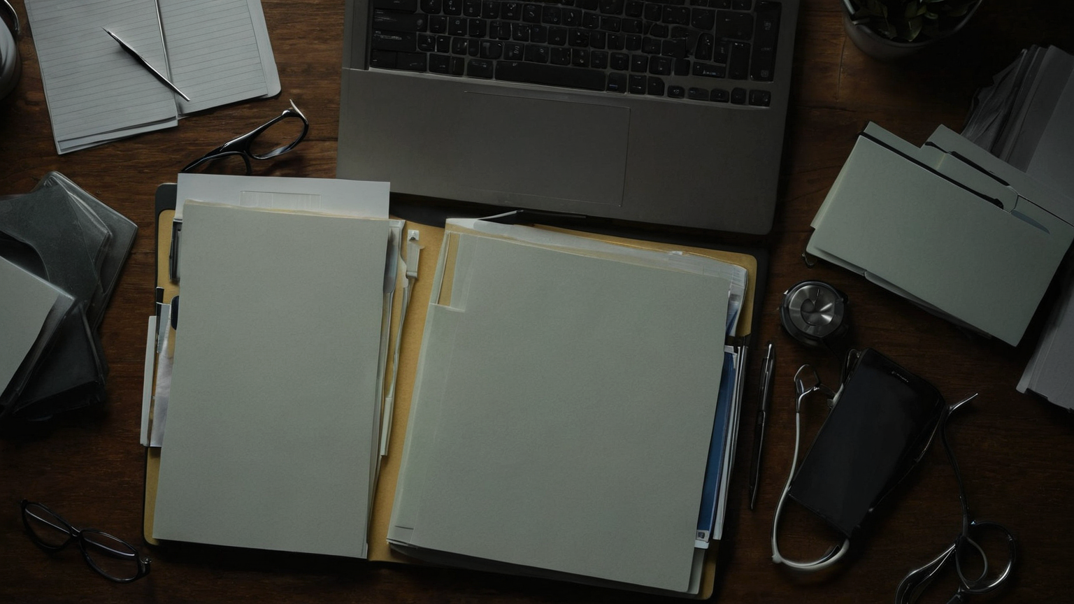 Healthcare expense folder organization