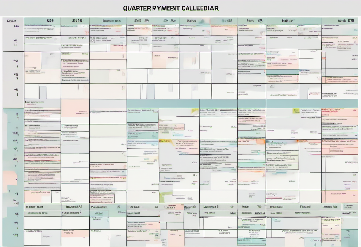 Quarterly payment calendar